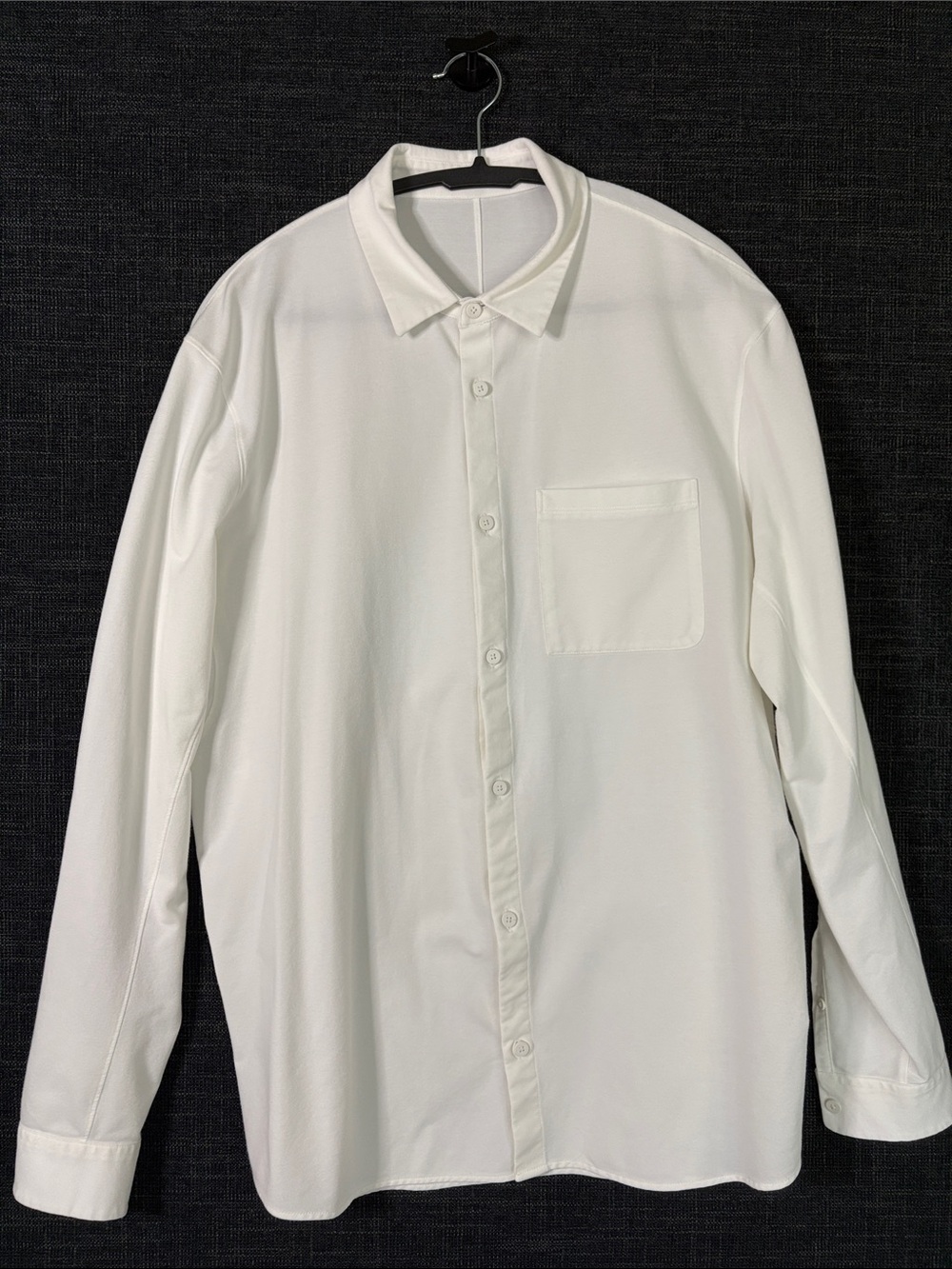 lululemon athletica Men's White Casual Button-Down Shirt